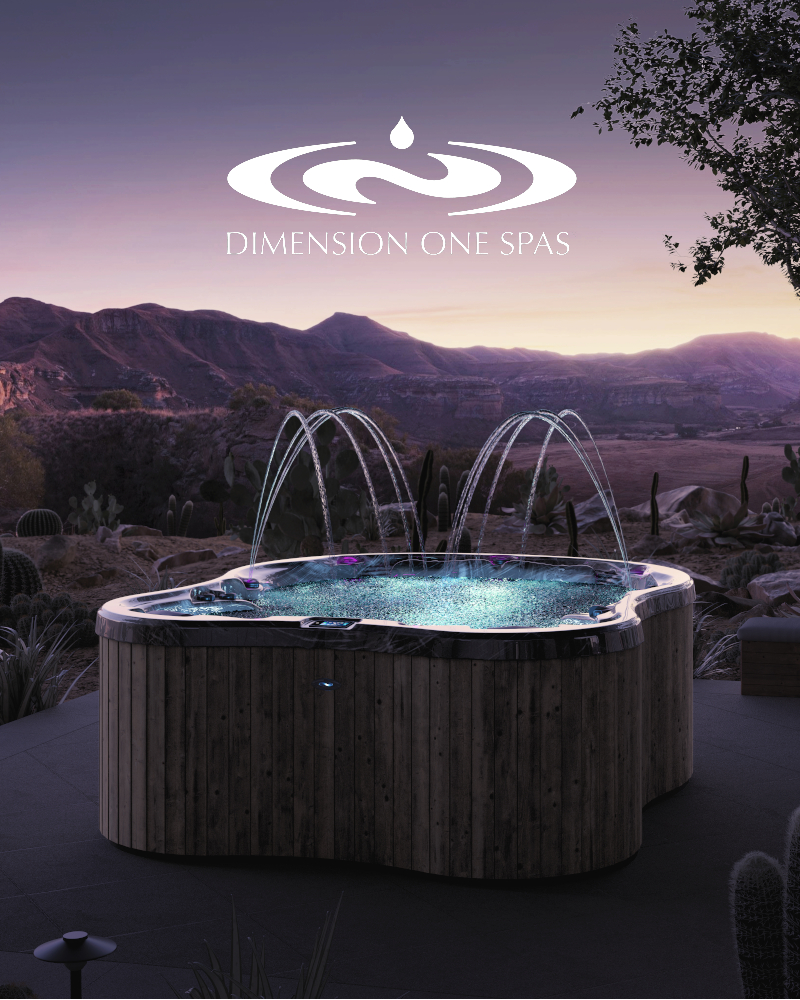 Aussen Whirlpool Amore Bay von Dimension One Spas