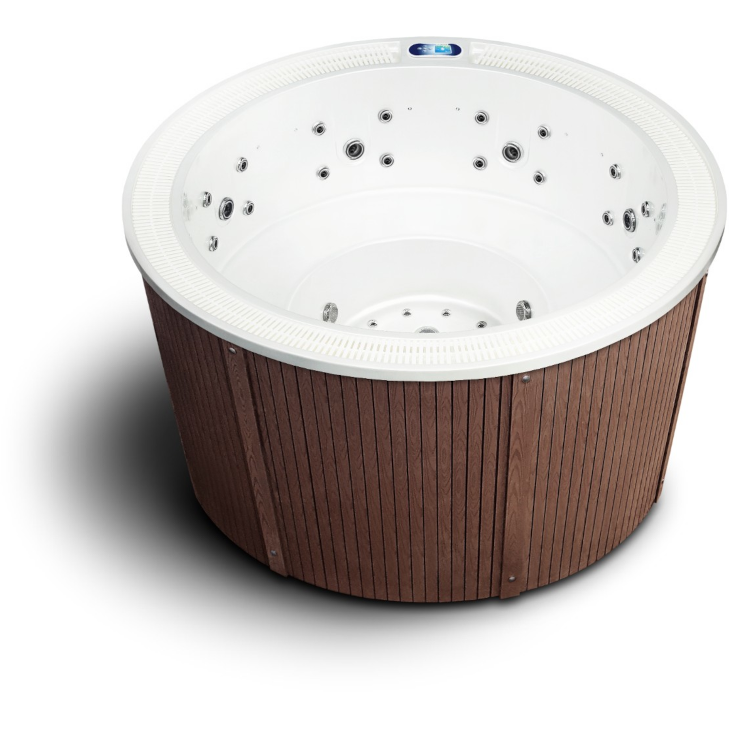 runder Whirlpool Enna Außenverkleidung American Walnut