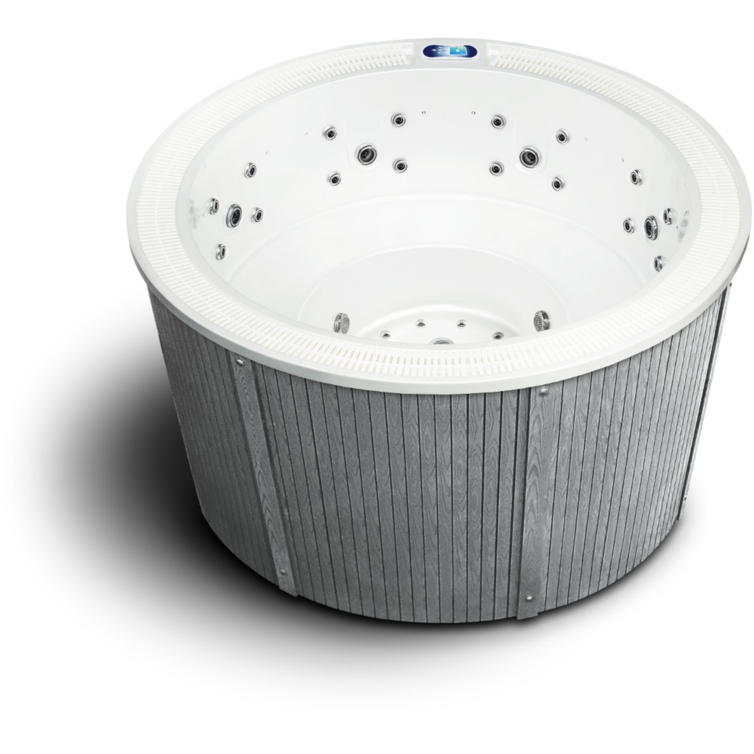 runder Whirlpool Enna Außenverkleidung Majesty Grey