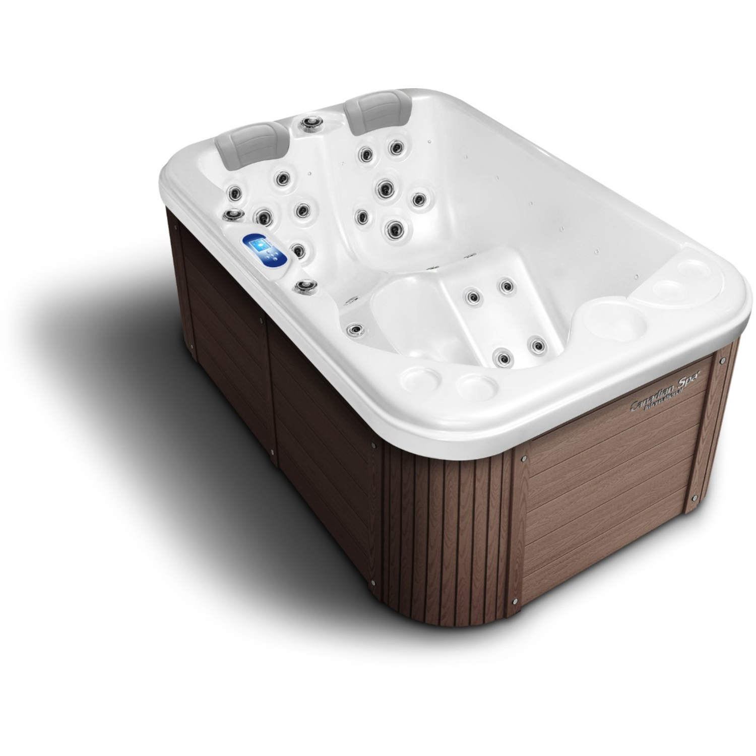 Whirlpool Lara Mini in der Außenverkleidung American Walnut