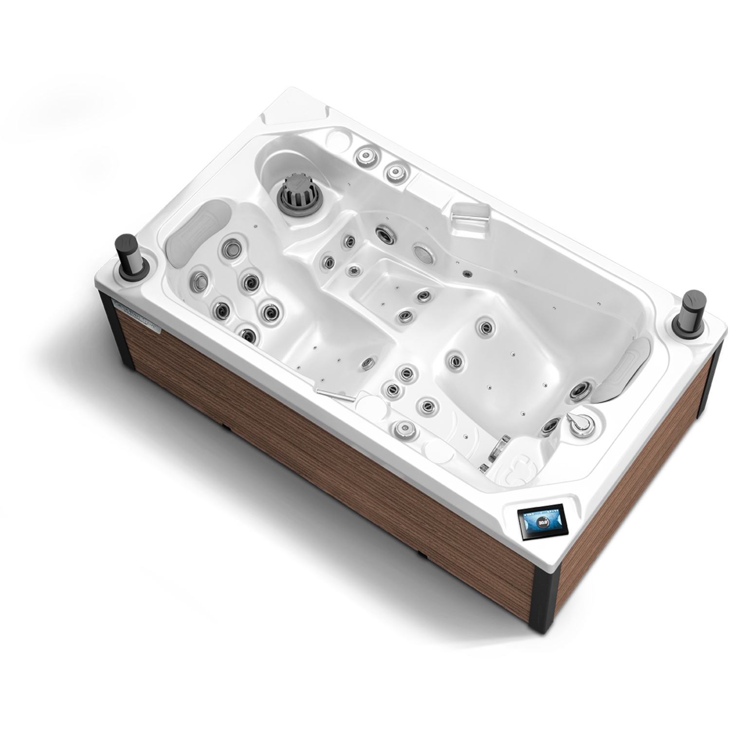 Whirlpool Lara Smart in der Außenverkleidung American Walnut