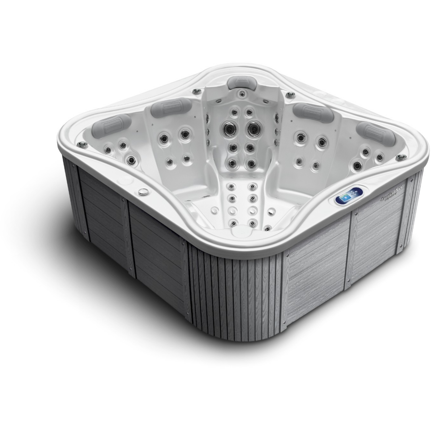 5 Personen Whirlpool Mandarin Seitenverkleidung in Majesty Grey