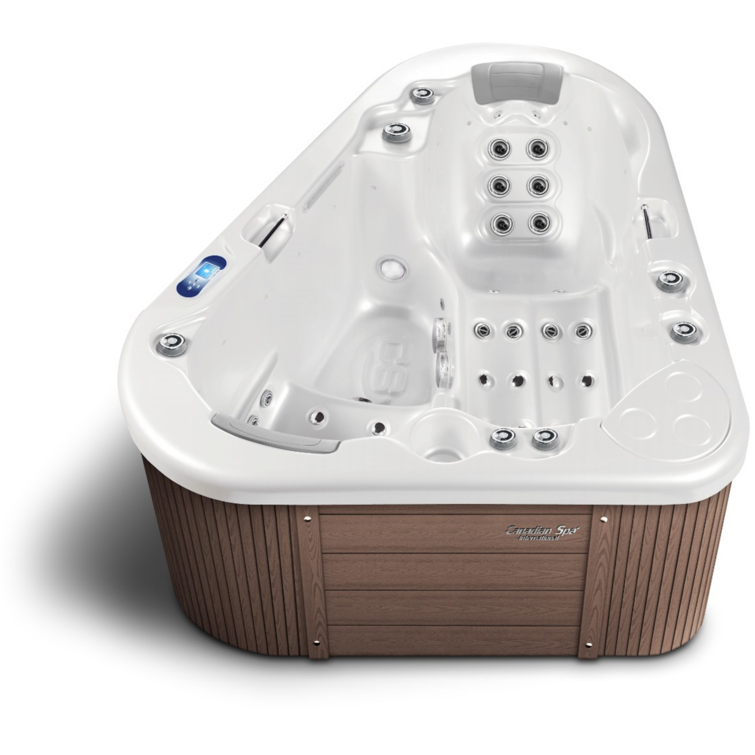 Whirlpool Manta in der Außenverkleidung American Walnut
