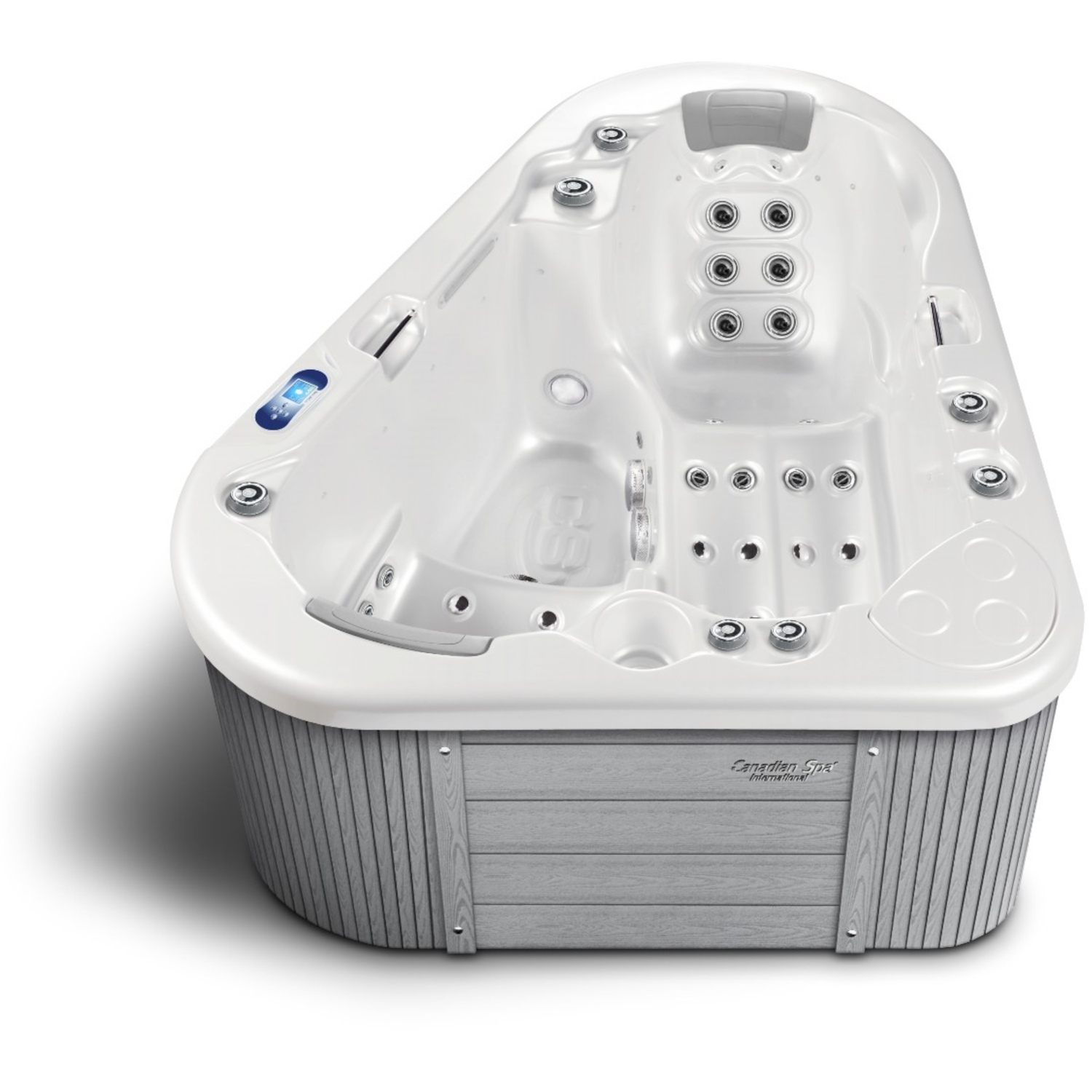 Whirlpool Manta in der Außenverkleidung Majesty Grey