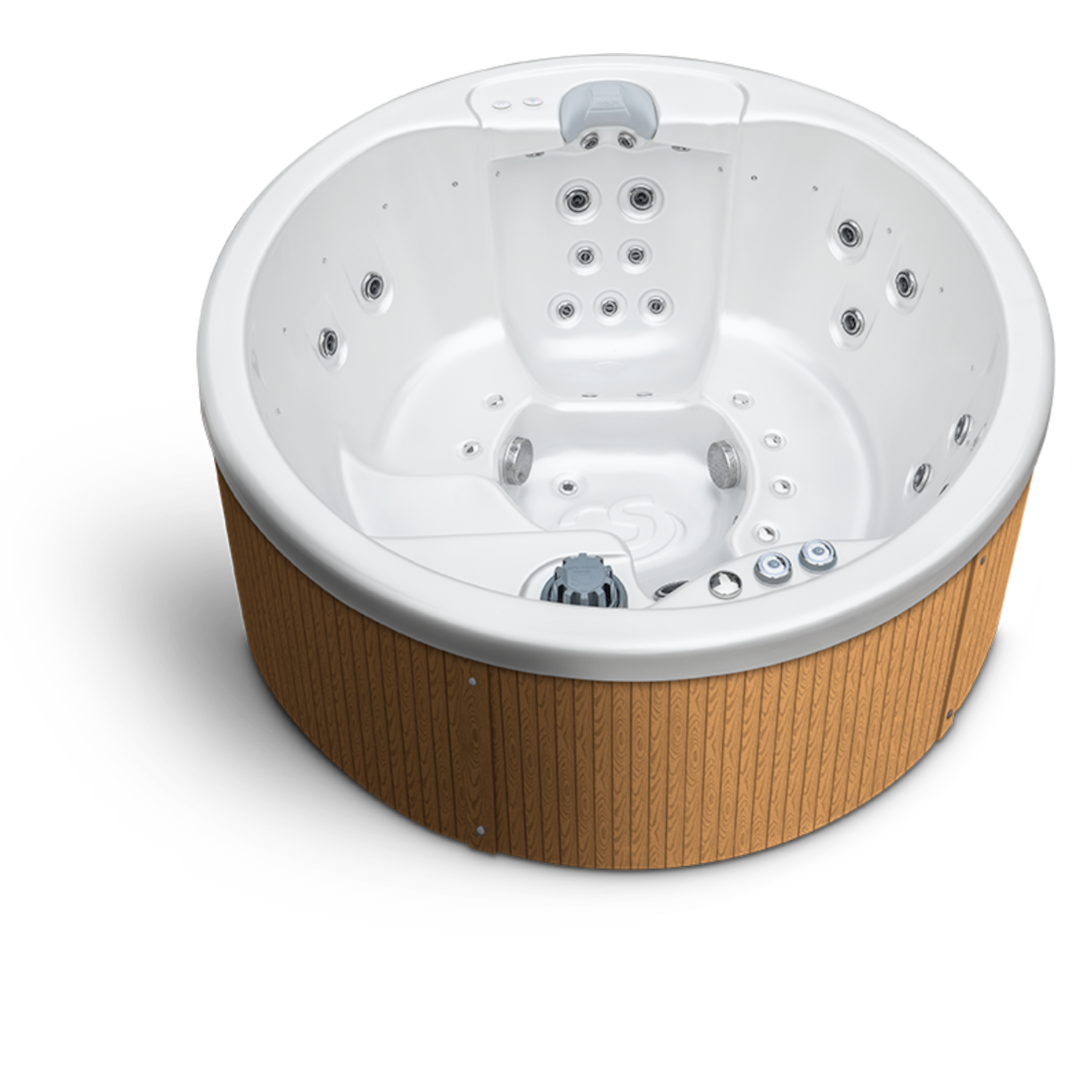 Whirlpool rund Turtle in Pacific Brown