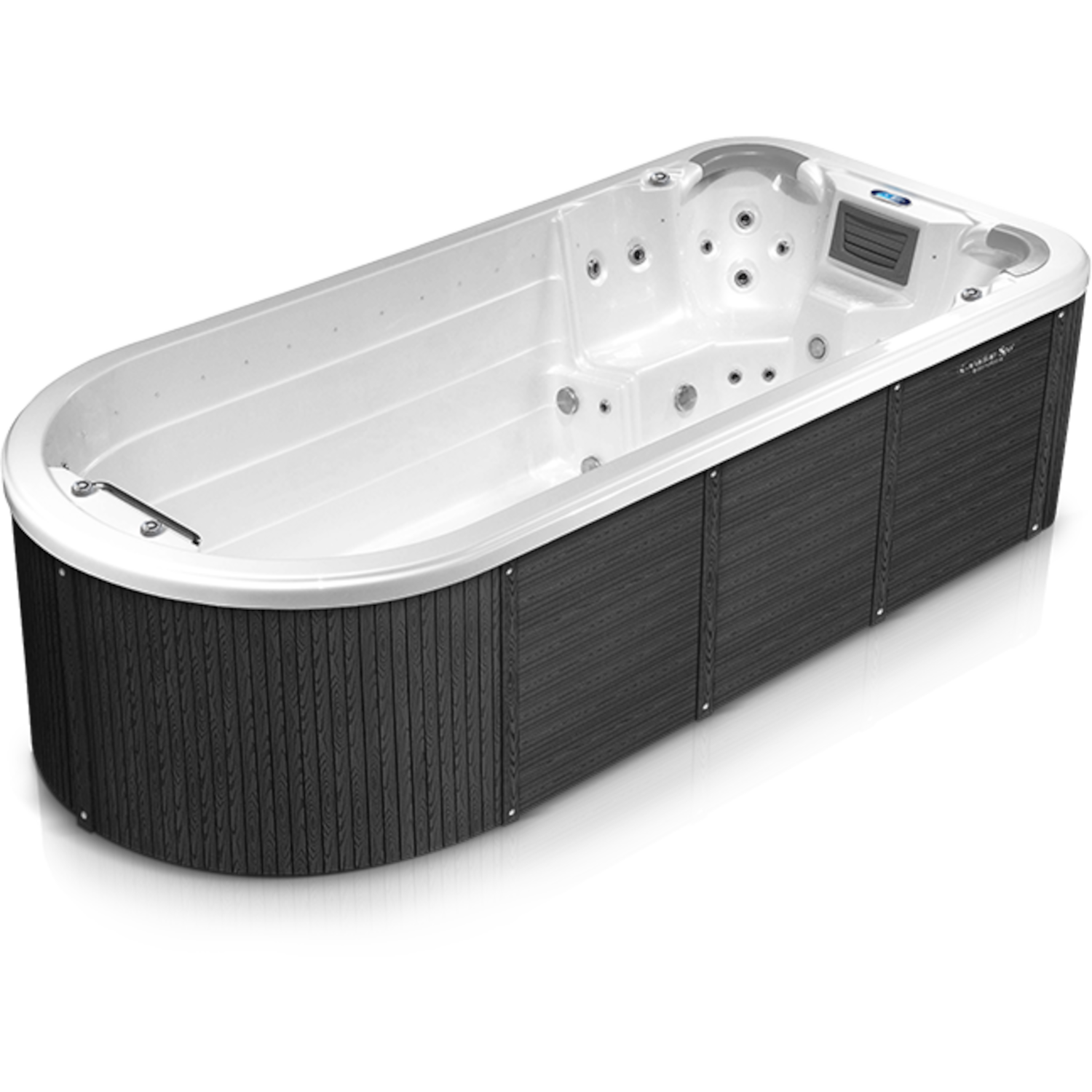 Swimspa Beluga Außenverkleidung in Old Wood
