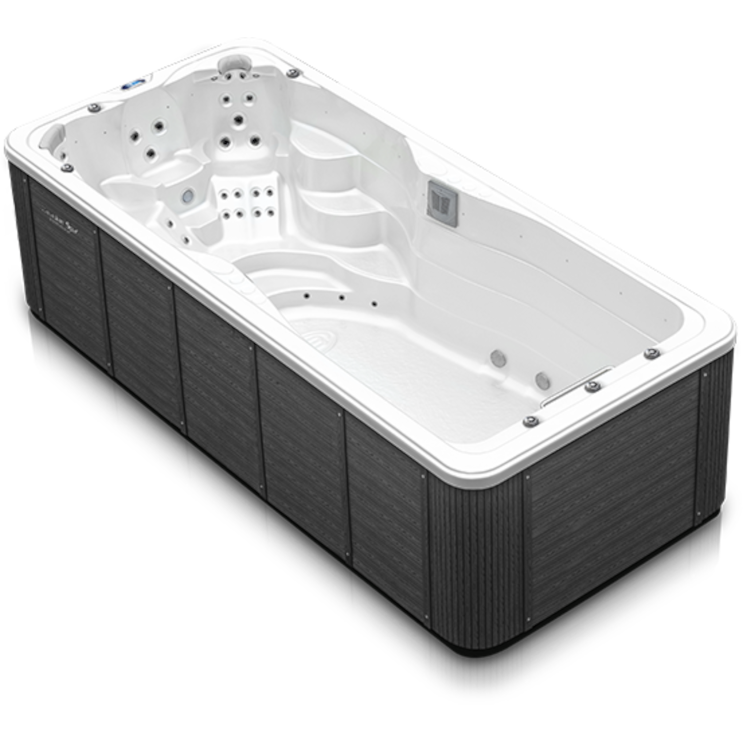 Swim Spa Mollus XXL Außenverkleidung in American Walnut