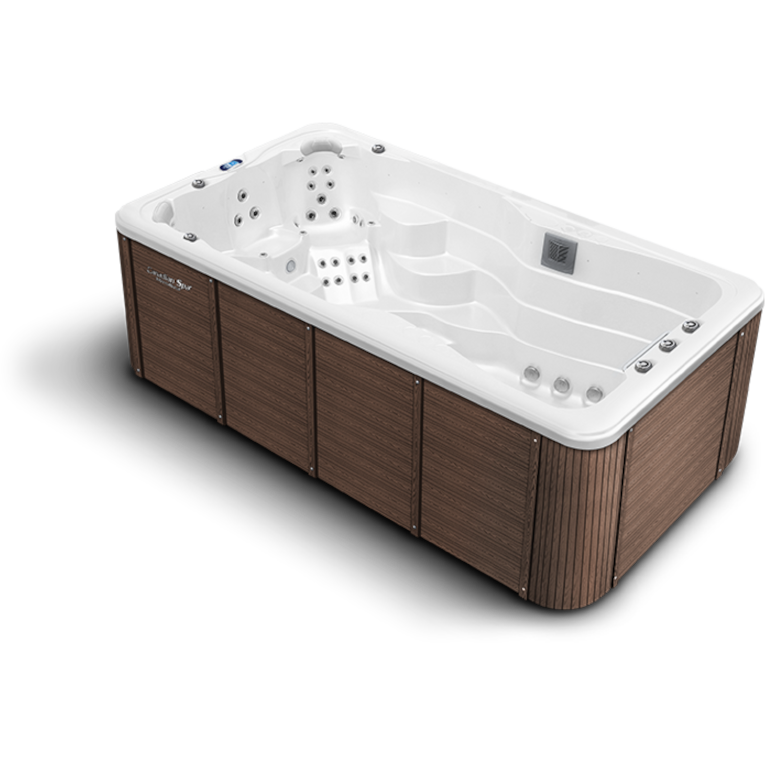 Schwimmspa Mollus Außenverkleidung in American Walnut