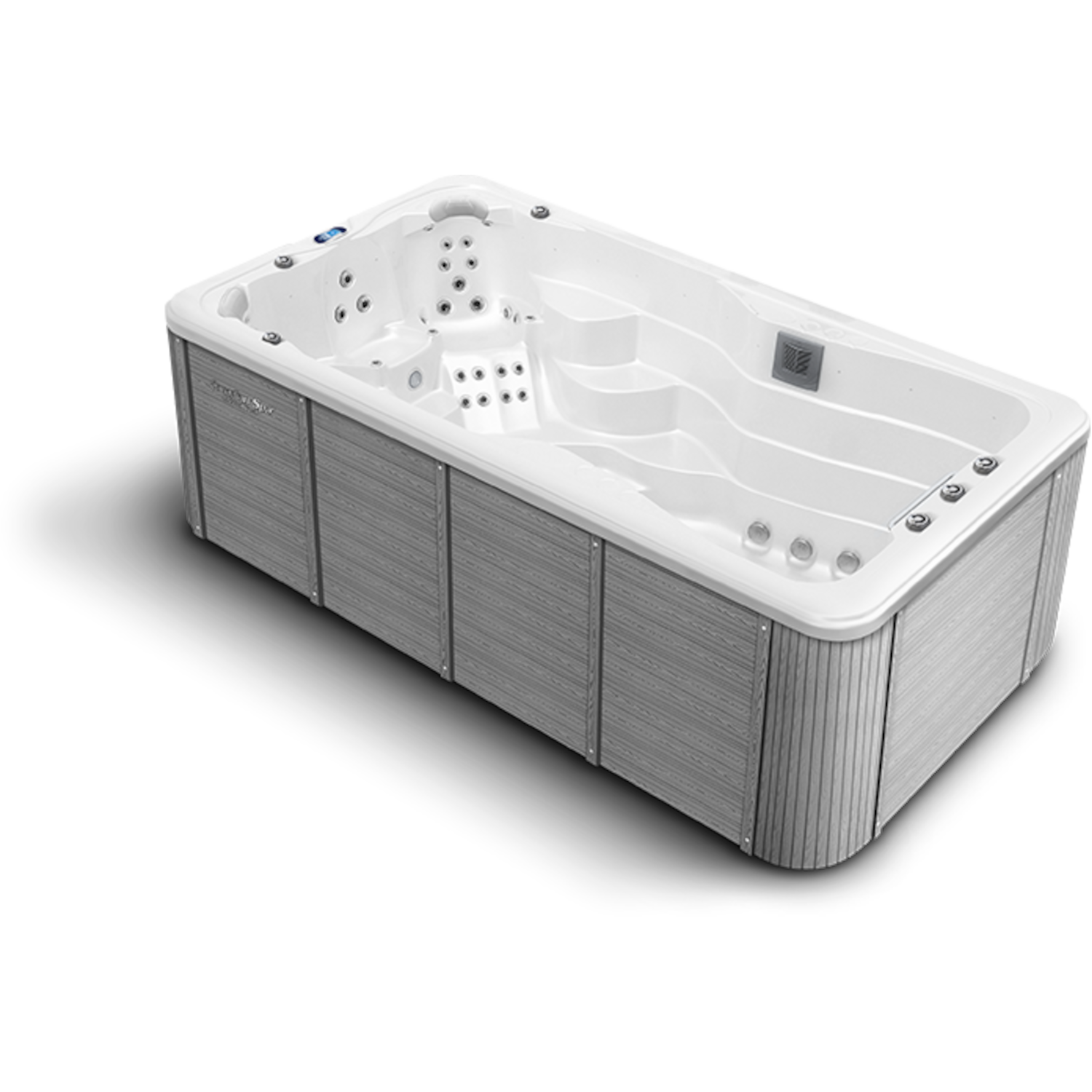 Schwimmspa Mollus Außenverkleidung in Majesty Grey