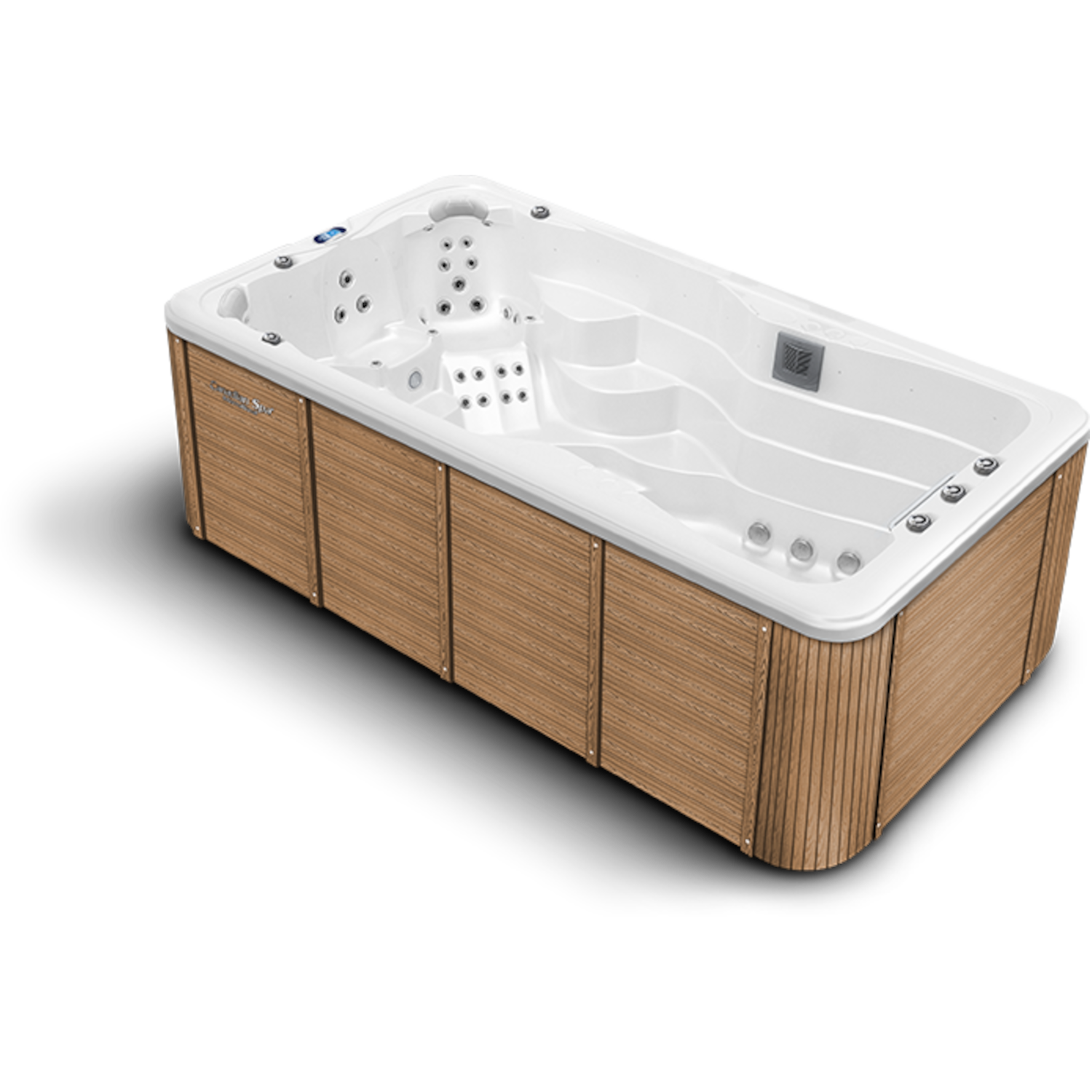 Schwimmspa Mollus Außenverkleidung in Pacific Brown