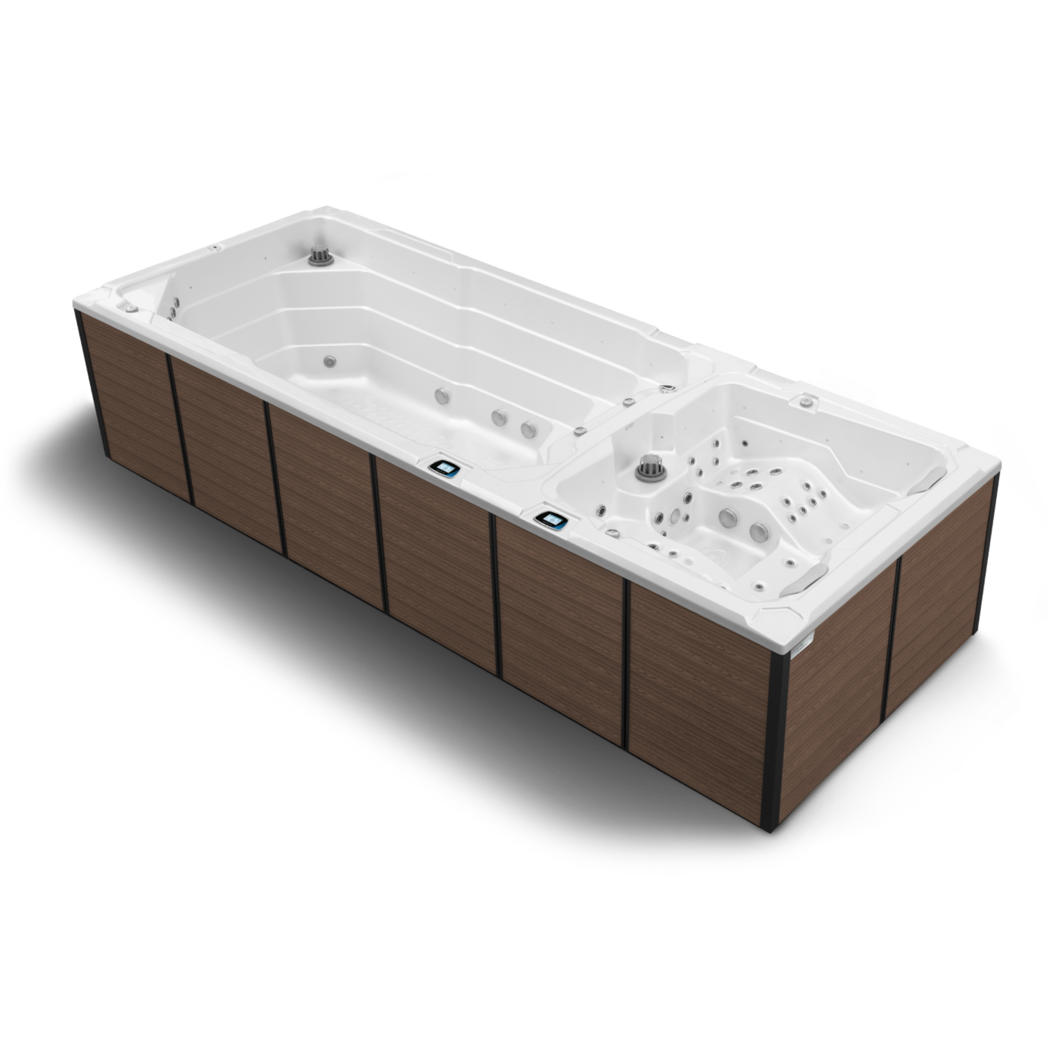 Swim Spa Nautilus XXL Außenverkleidung in American Walnut