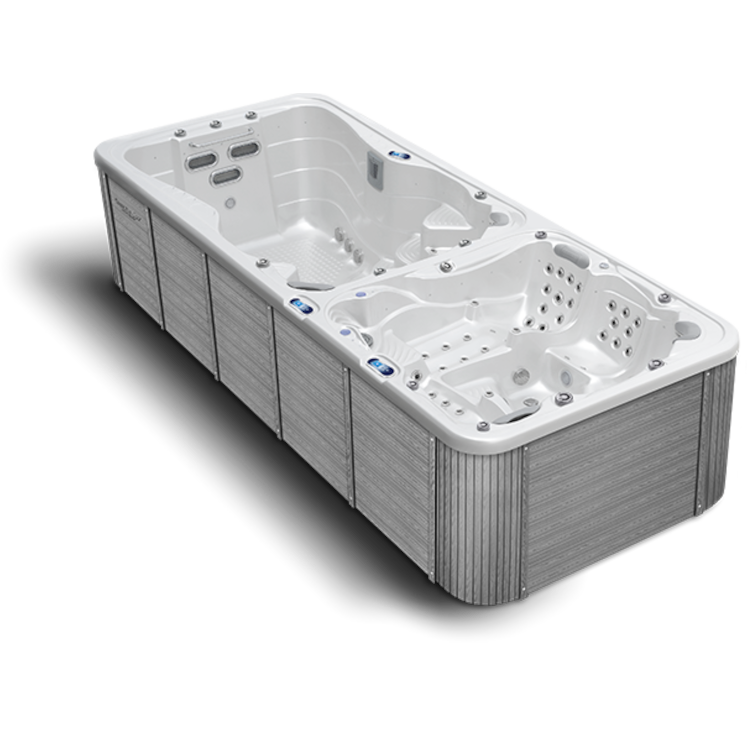 Swim Spa Nautilus XXXl in der Außenverkleidung Majesty Grey