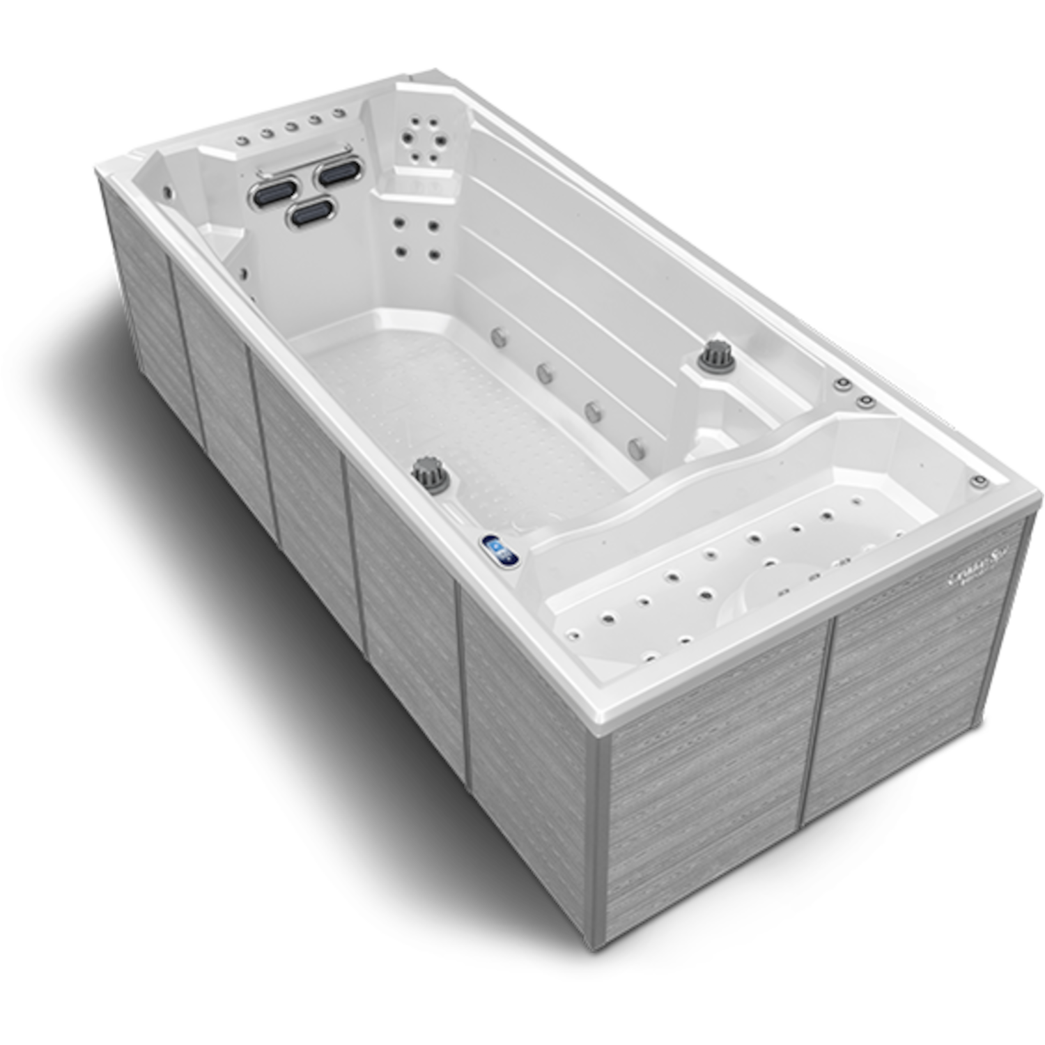 Swim Spa Oceanus Außenverkleidung in Majesty Grey