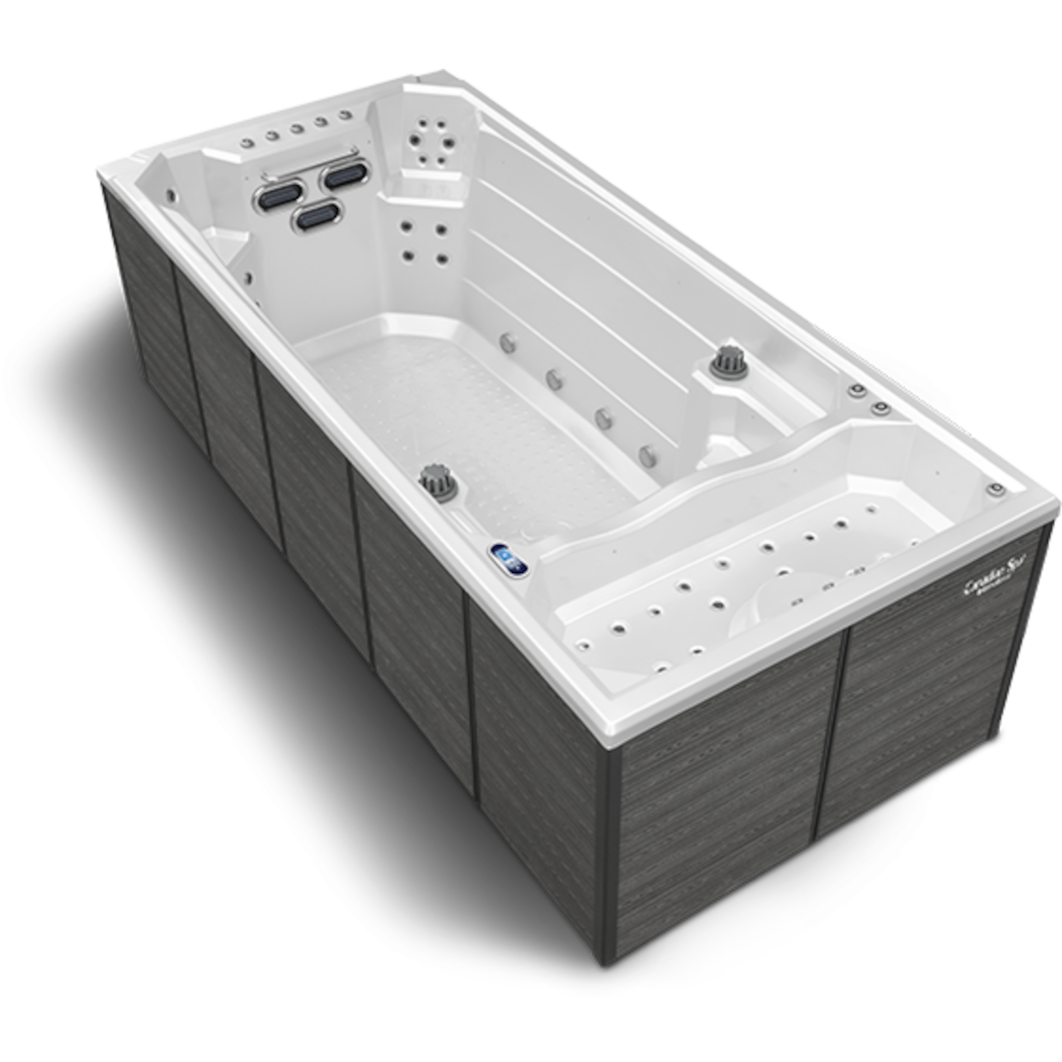 Swim Spa Oceanus Außenverkleidung in Old Wood