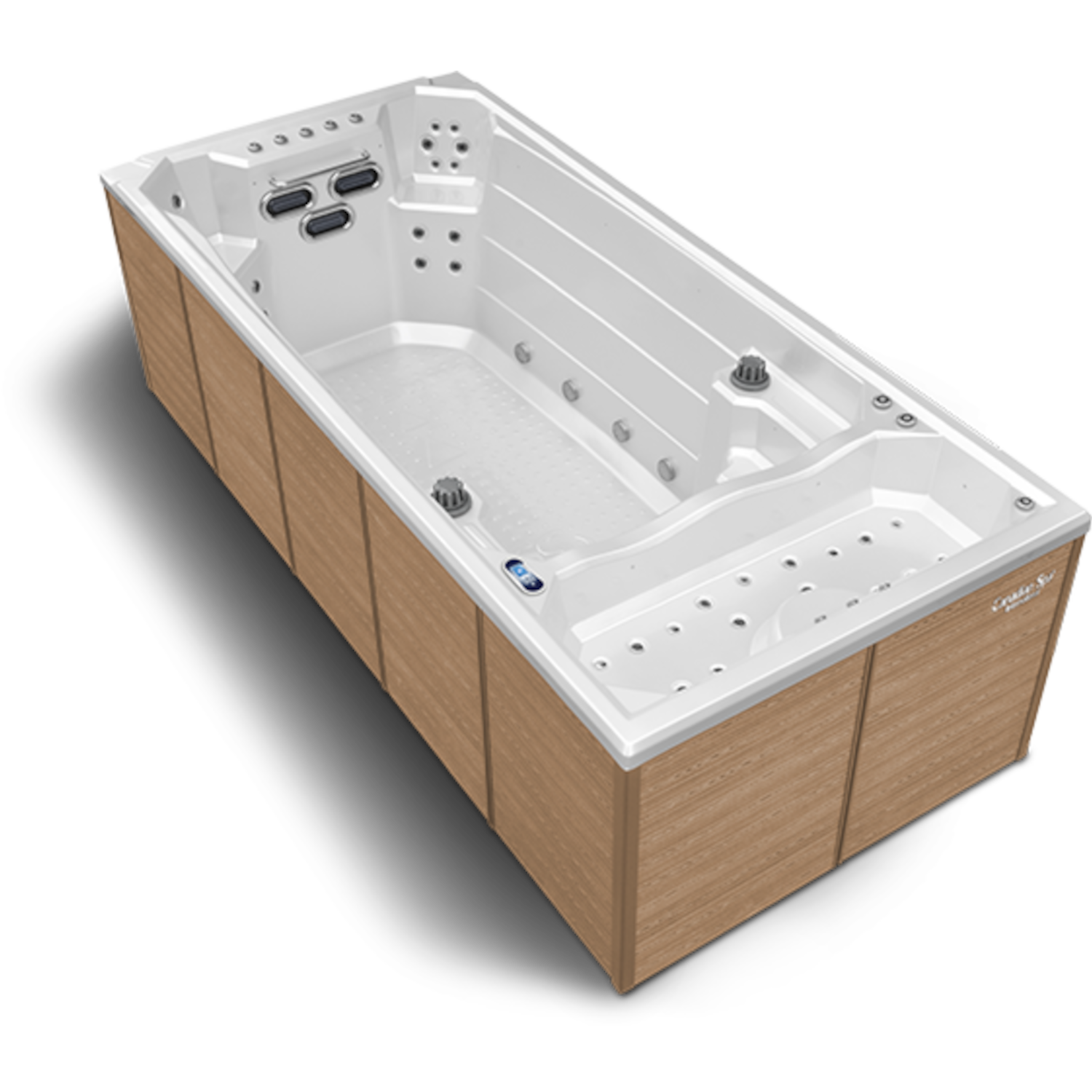 Swim Spa Oceanus Außenverkleidung in Pacific Brown