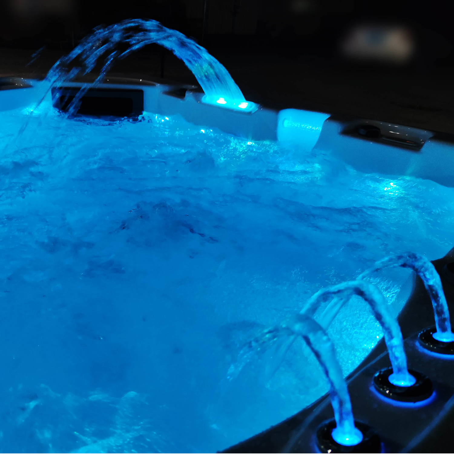 Wasserfall des Whirlpools Alaskas mit LED Beleuchtung