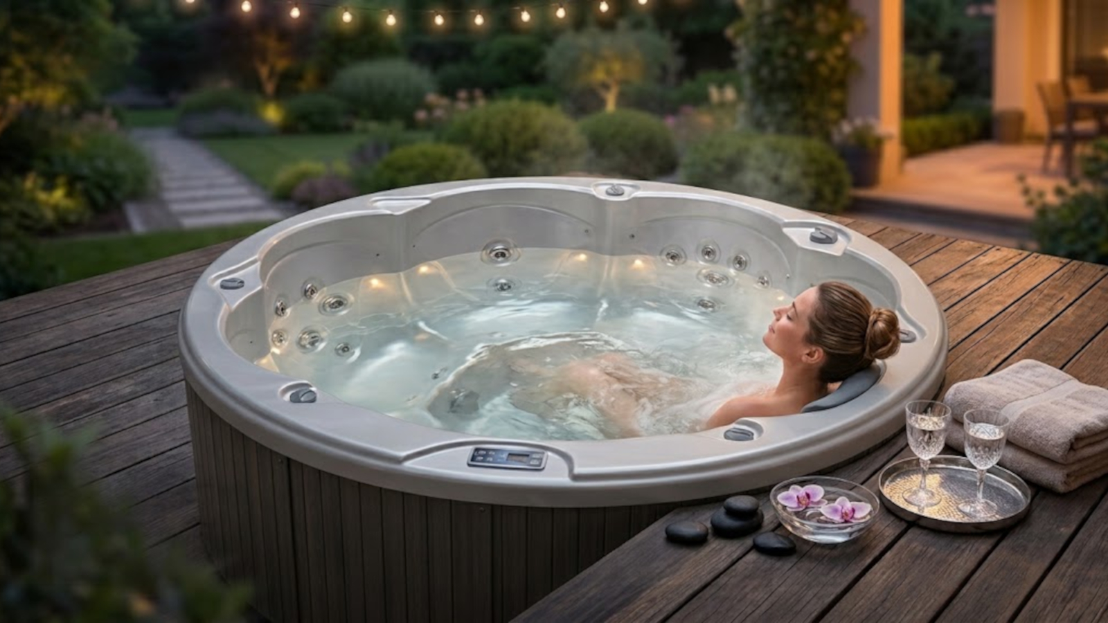 Runder Outdoor Whirlpool Pesaro