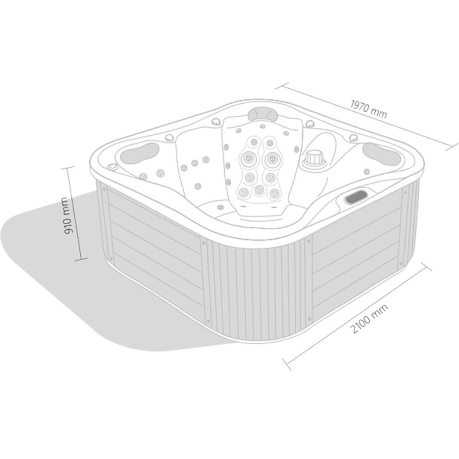 Whirlpool für aussen Maße