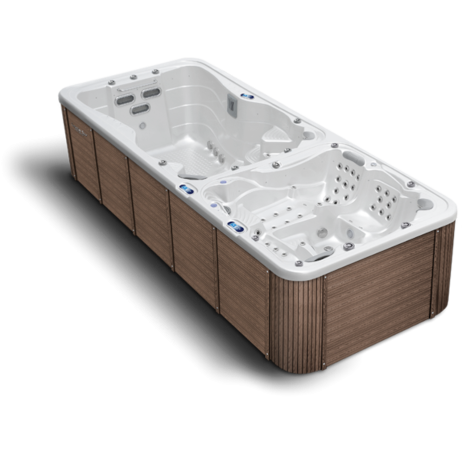 2 Zonen Schwimm Spa von der Seite