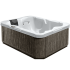 Seitenansicht des Outdoor Whirlpool Serenades