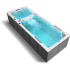 Schwimmspa Nautilus XXL von oben mit Wasser