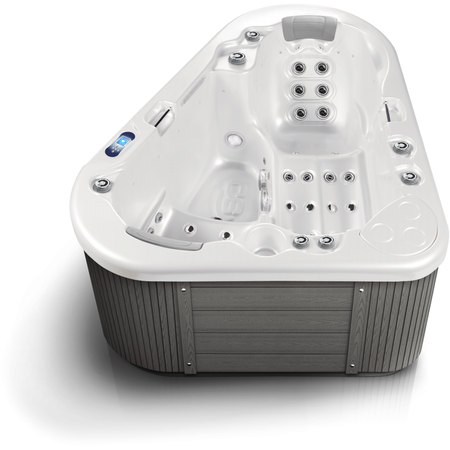 Seitenansicht des Canadian Spa Whirlpools Manta