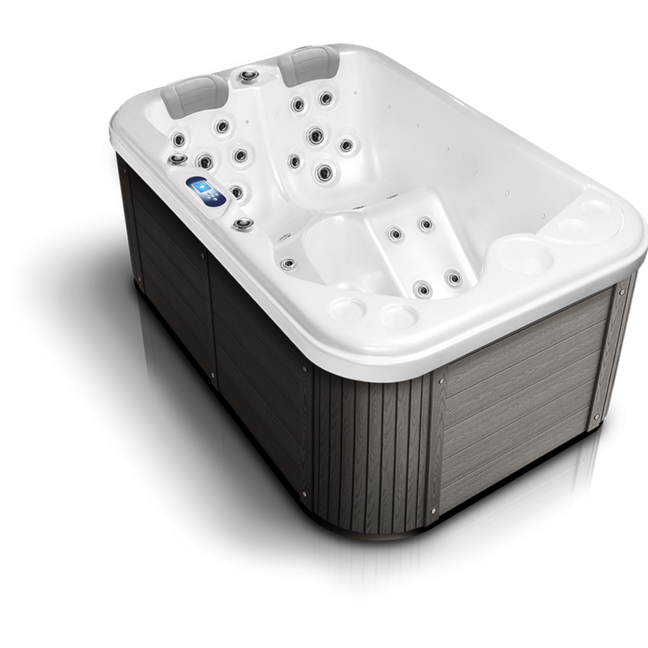 Seitenansicht des Lara Mini Whirlpools von Canadian Spa