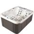 Seitenansicht des Whirlpools Vancouver von Waterwave Spas
