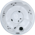 Runder Whirlpool Journey von Dimension One Spas