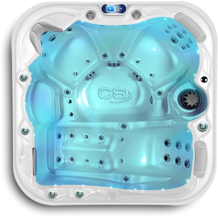 Outdoor Whirlpool Nemo von Oben mit Wasser