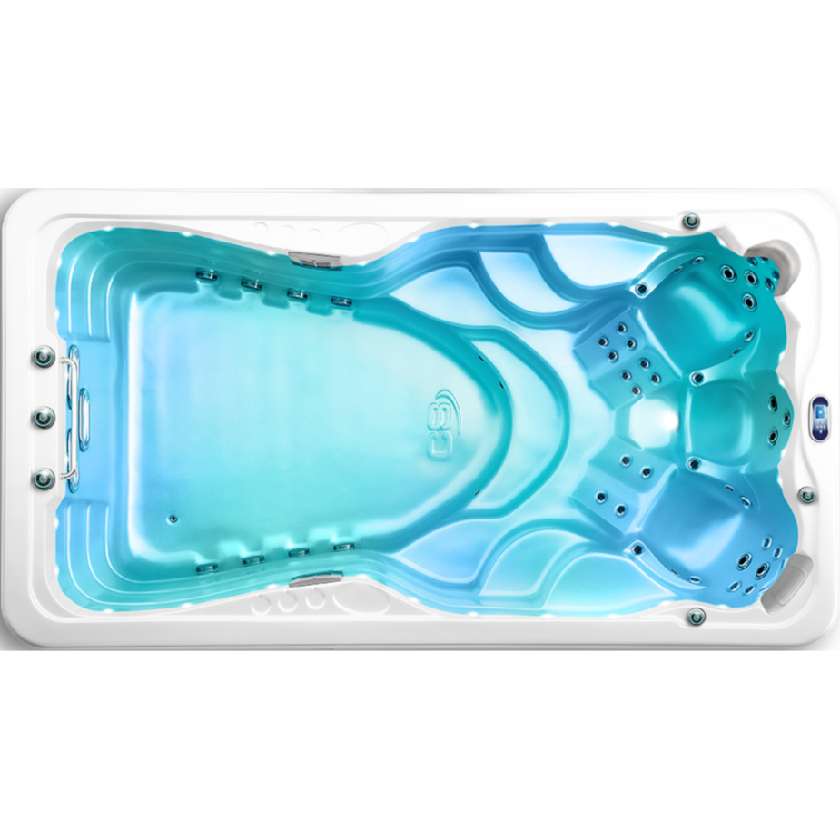 Schwimmspa Mollus von oben gefüllt