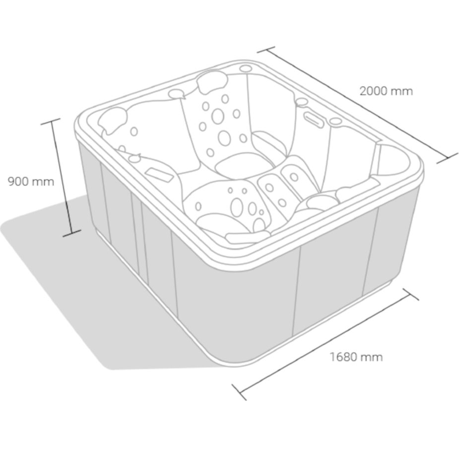 Garten Whirlpool Skizze