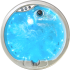 Runder Whirlpool mit Wasser