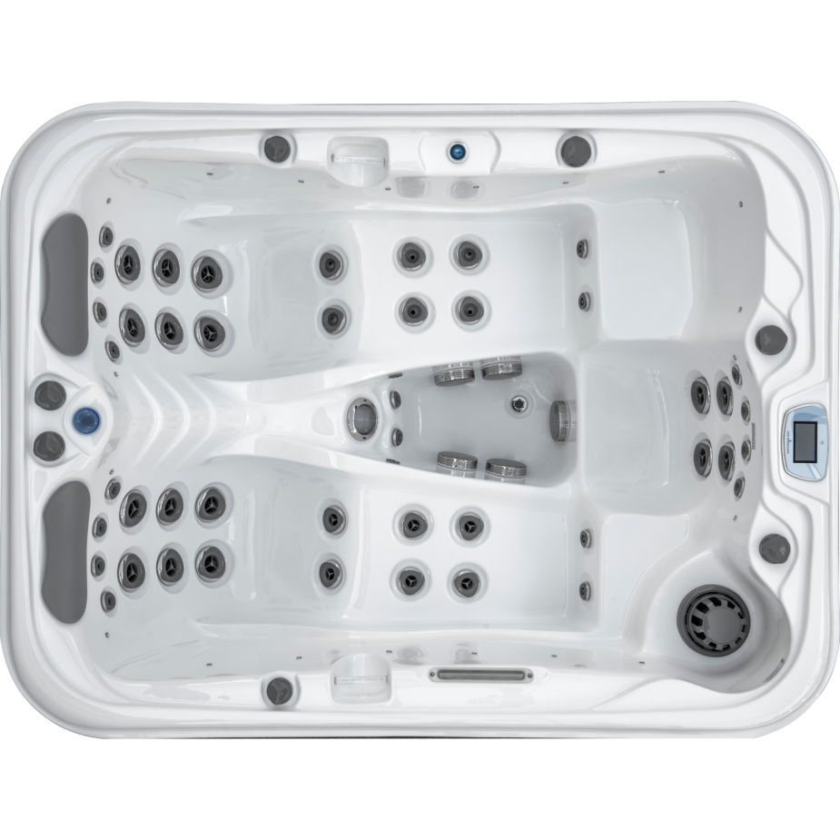 Overhead des schmalen Whirlpools Vancouver von Waterwave Spas