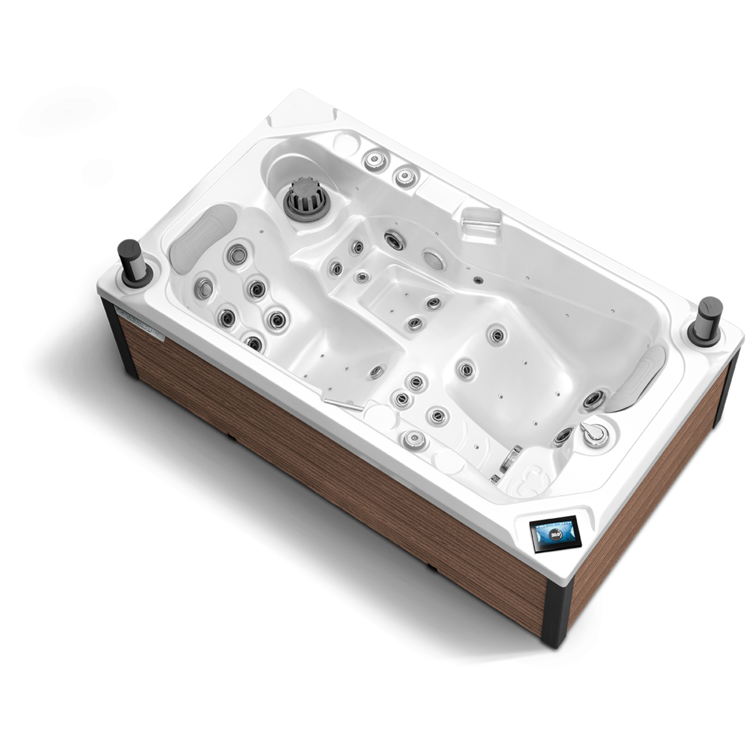 Whirlpool Lara Smart in der Außenverkleidung American Walnut