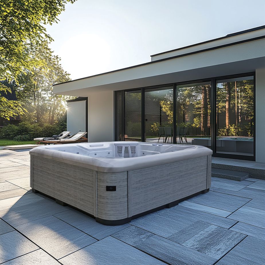Whirlpool Harmony auf einer Steinterasse