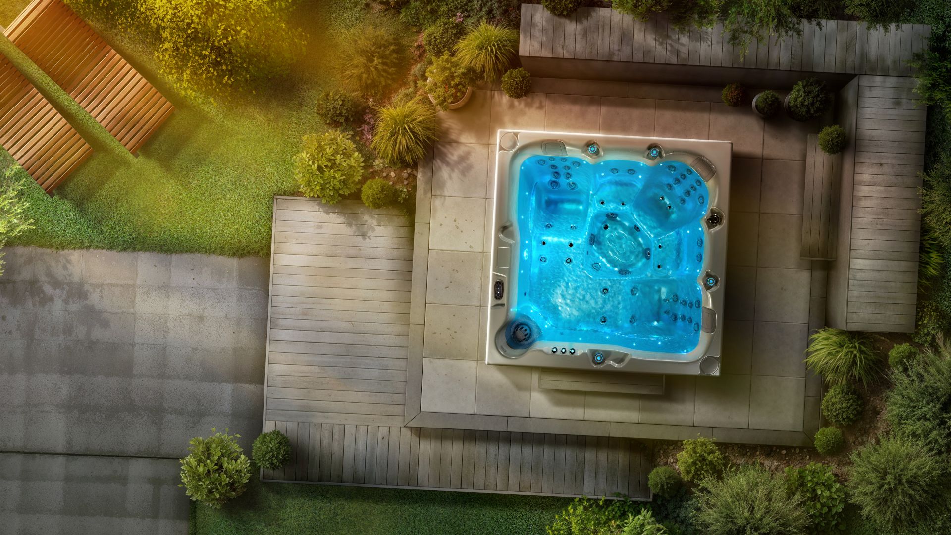 Eingelassener Whirlpool in Krefeld