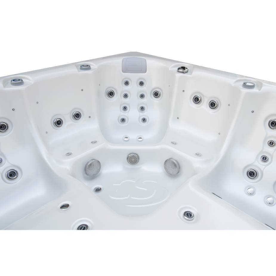 Aussen Whirlpool Sitz mit Massagedüsen und Blower