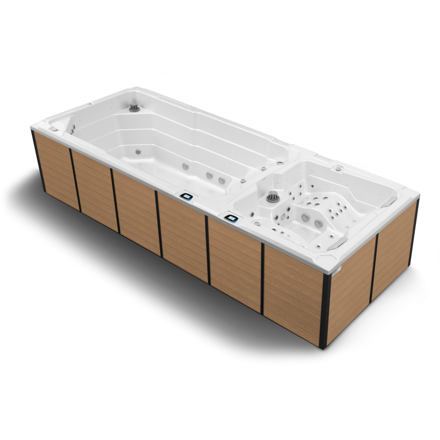 Swim Spa Nautilus XXL Außenverkleidung in Pacific Brown